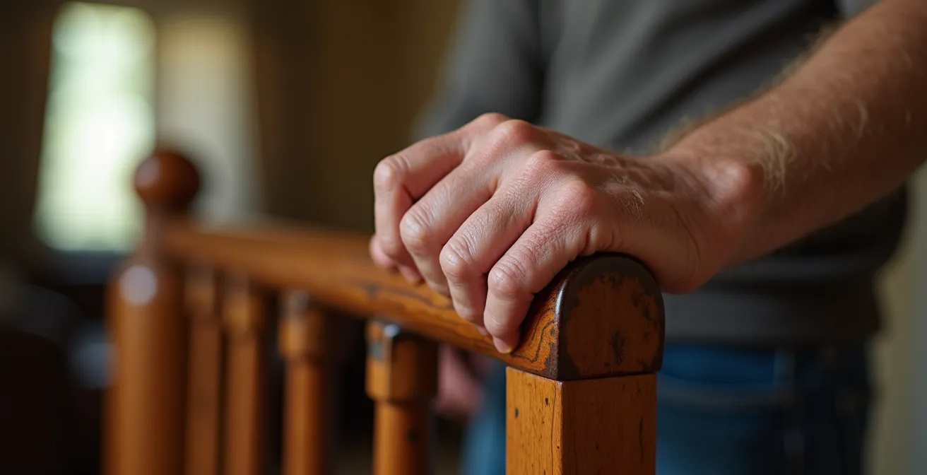 Mains âgées s'adaptant aux gestes du quotidien