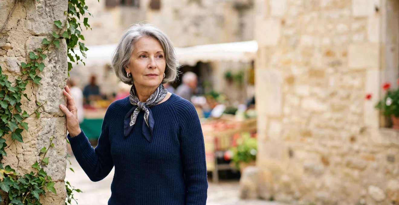 Senior français souriant en extérieur, symbole de vitalité et d'autonomie après 70 ans