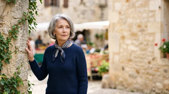 Senior français souriant en extérieur, symbole de vitalité et d'autonomie après 70 ans